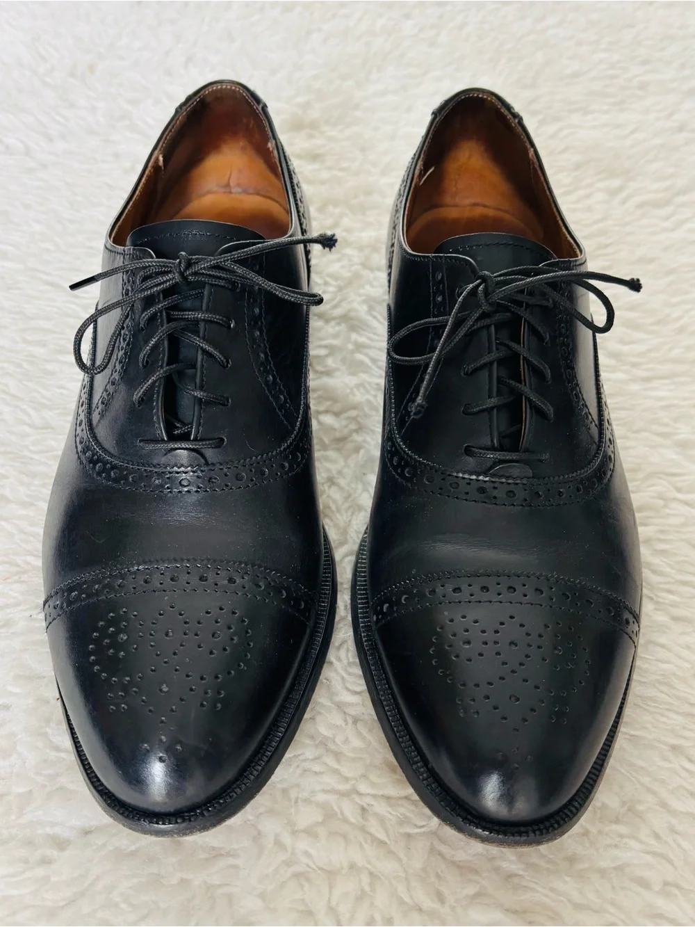 Cole Haan Black leather Lace up Oxfords Shoes size 10.5 D